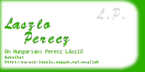 laszlo perecz business card